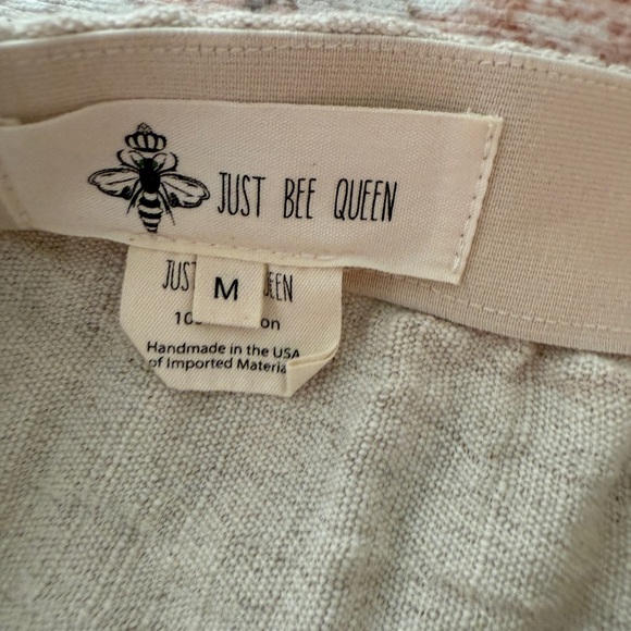 $370 Just Bee Queen JBQ Tulum Women’s Skirt Size M Tan Linen Tassels - Picture 4 of 8